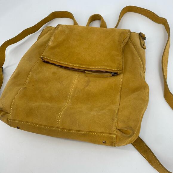 Free People Camilla Light Tan Suede Backpack
